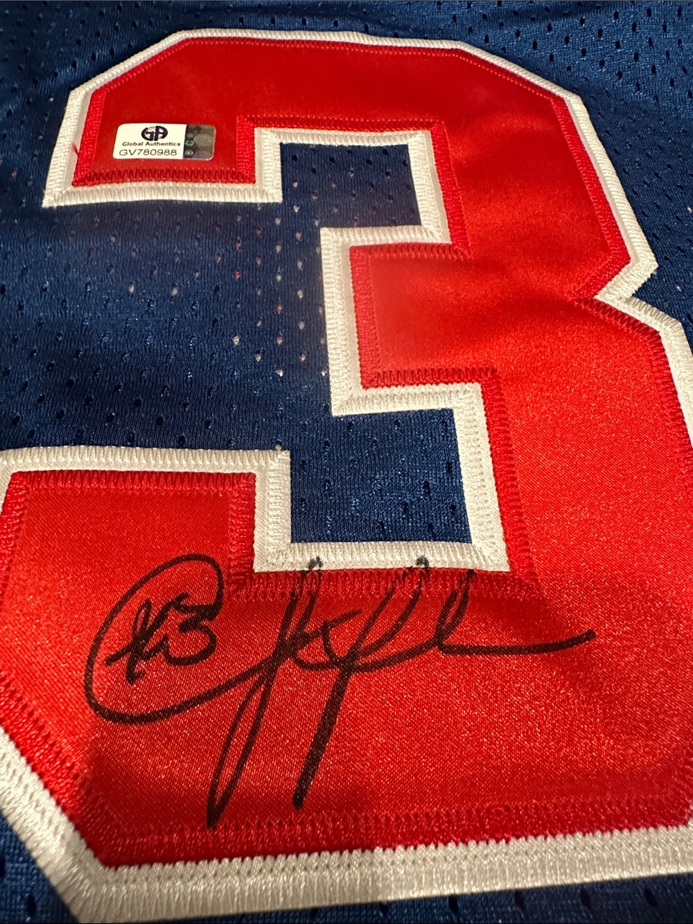 Signed Chris Paul adidas Los Angeles Royal Blue Basketball Jersey #3 - Picture 3 of 3